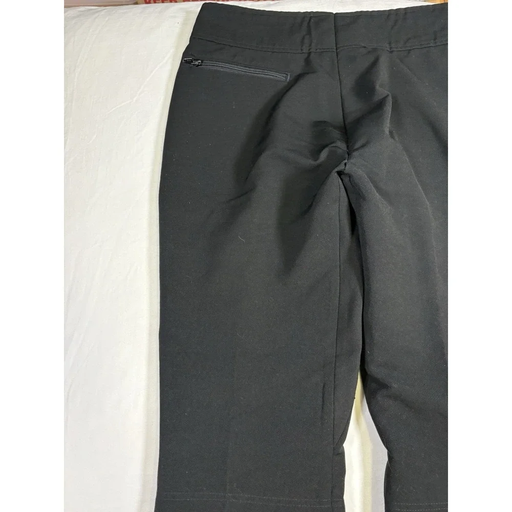 Vintage Roffe Ski Pants Men's 34 x 29 Black Stretch Jet Pants Made in USA Retro
